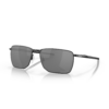 Stylish black sunglasses with gray lenses