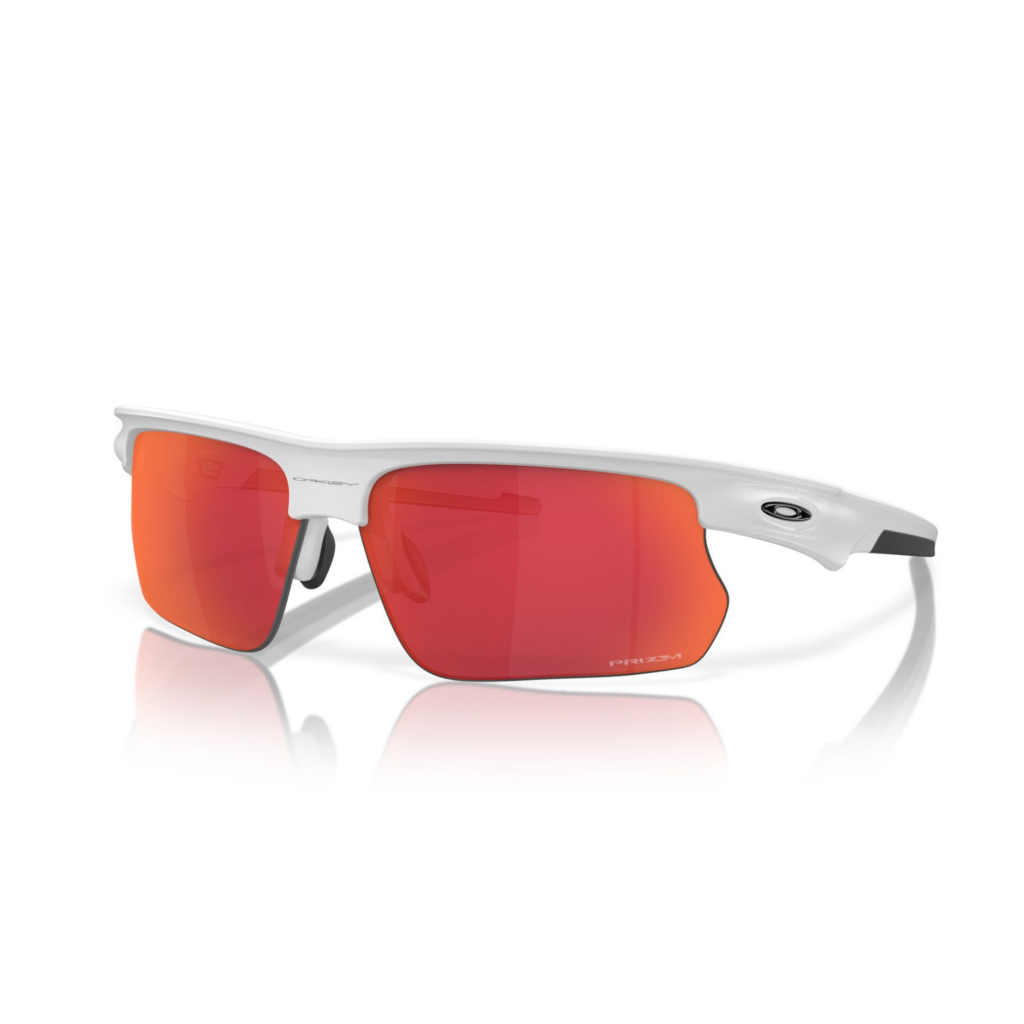 White sunglasses with red lenses